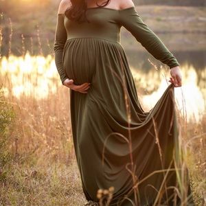 Maternity Photo Prop Gown NO Front Split